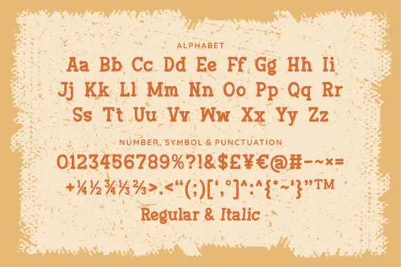 Franklin Vintage Font PNG with transparent background - Preview 4