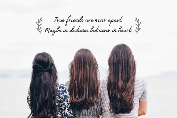 Friends Forever Font PNG with transparent background - Preview 1