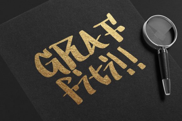 Graffiti Font PNG with transparent background - Preview 2