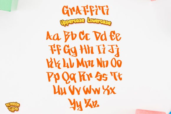 Graffiti Font PNG with transparent background - Preview 5