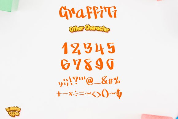 Graffiti Font PNG with transparent background - Preview 6