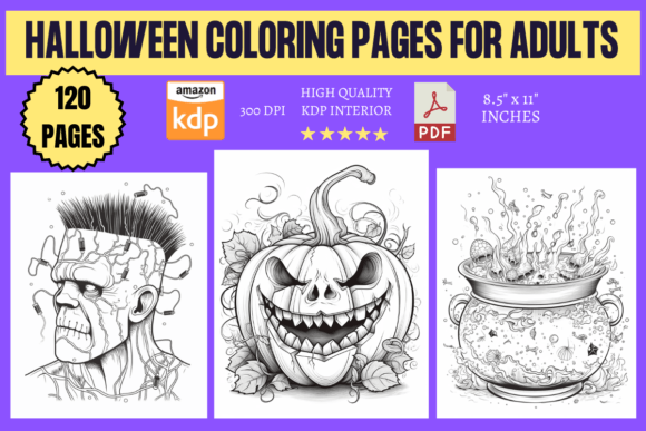 Halloween Coloring Pages Graphic by KDP INTERIORS MARKET · Creative Fabrica