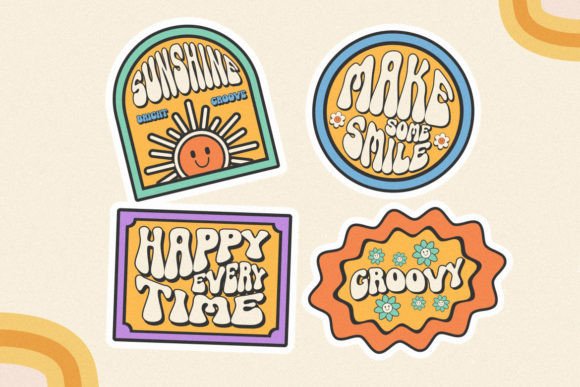 Happy Times Font PNG with transparent background - Preview 3
