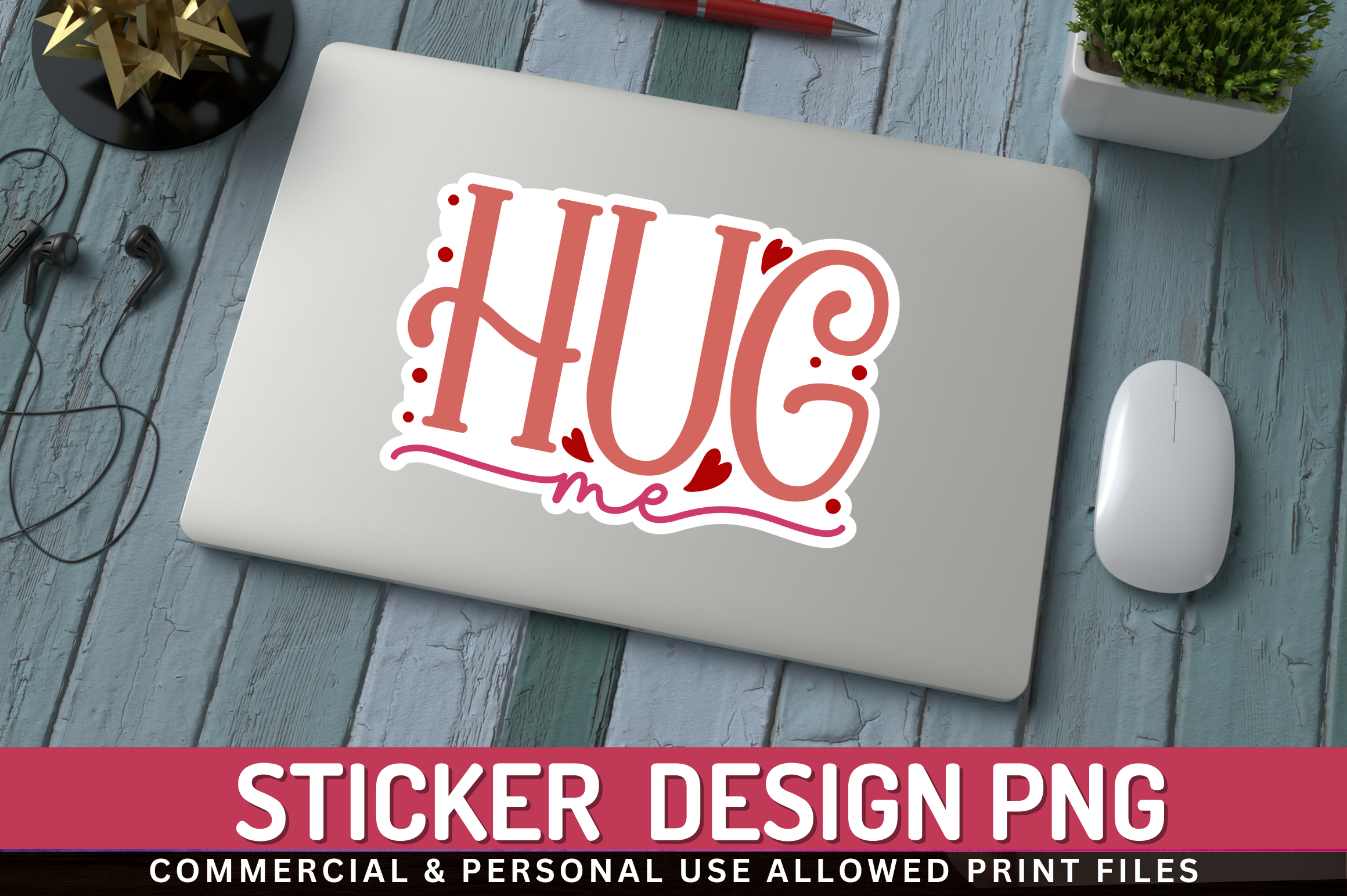 Hug Me Sticker Design Graphic by Regulrcrative · Creative Fabrica