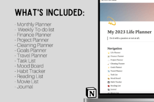 Notion Dashboard Life Planner Template Graphic by stormdigitalco ...