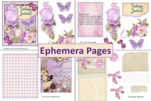 Printable Vintage Junk Journal Kit Graphic by The Paper Princess ...