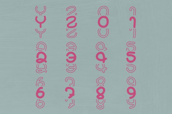 Quirky Mirror Font PNG with transparent background - Preview 3