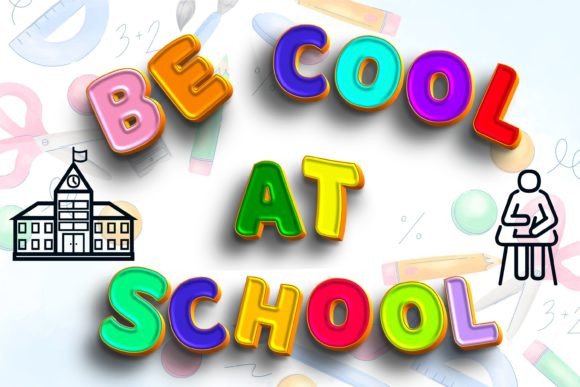 School Doodles Font PNG with transparent background - Preview 4