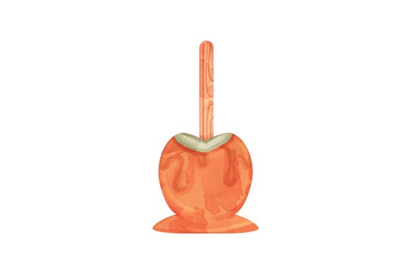 Candied Apple - Watercolor