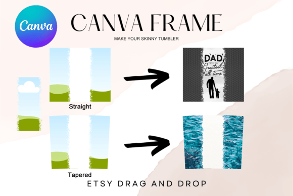20oz Spit Canva Frame Tumbler Template