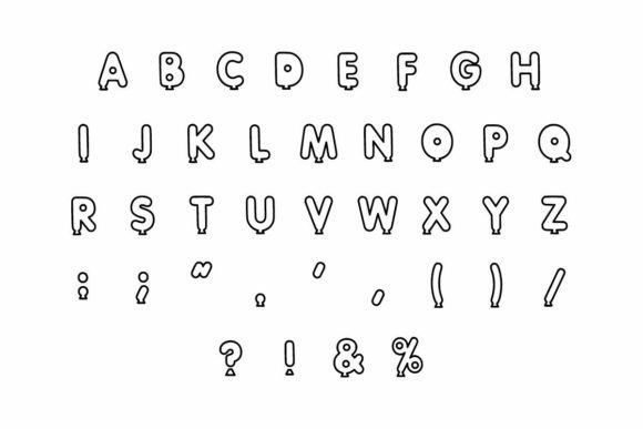 Ballon Cosplay Font - Preview 3