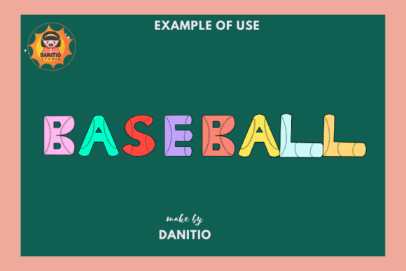 Baseball Font - Preview 3