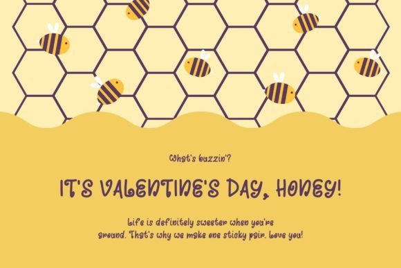 Butter Bee Font PNG with transparent background - Preview 2