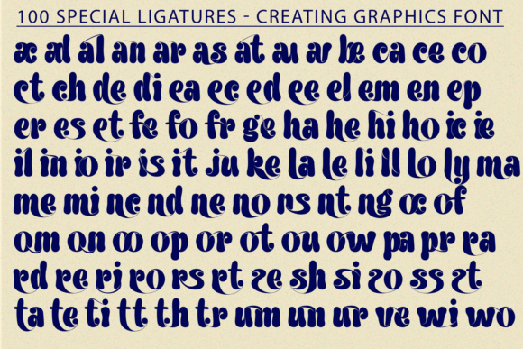 Creating Graphics Groovy Font PNG with transparent background - Preview 5