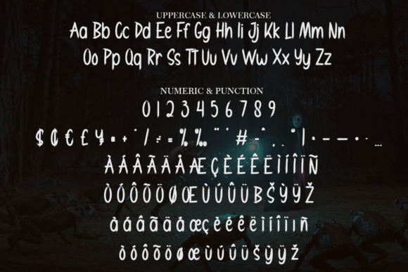 Demon Hunter Font PNG with transparent background - Preview 6