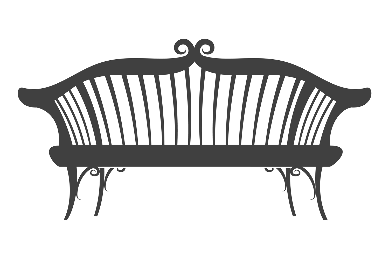 Sym Graphics Decorative Bench. Outdoor Recreation Sym Graphic by vectortatu ...