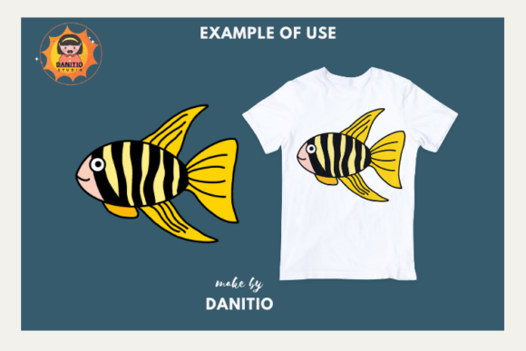 Fish Font PNG with transparent background - Preview 2