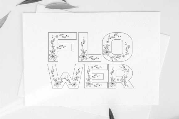 Floral Season Family Font PNG with transparent background - Preview 1