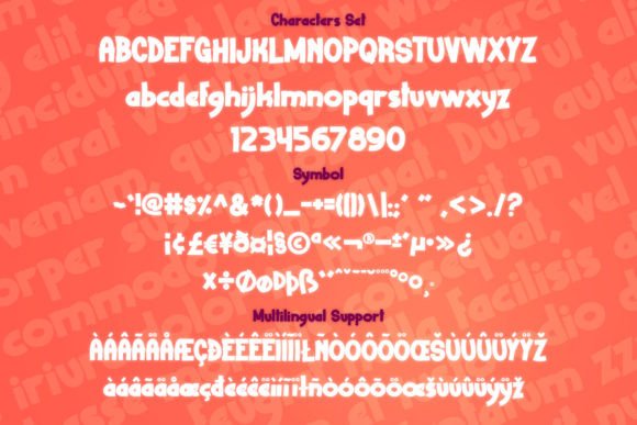 Hungry Pizza Font PNG with transparent background - Preview 1