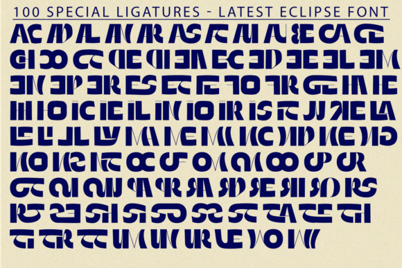 Latest Eclipse Font PNG with transparent background - Preview 6