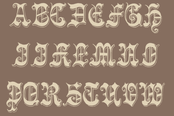 Malitia Vetus Font PNG with transparent background - Preview 2