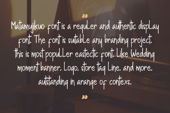 Matamujikuo Font PNG with transparent background - Preview 3