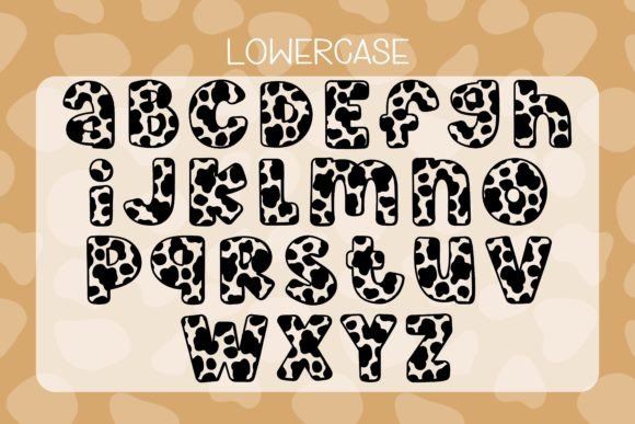Milky Cow Font PNG with transparent background - Preview 5