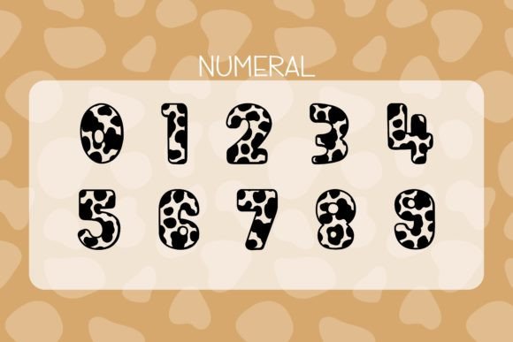 Milky Cow Font PNG with transparent background - Preview 6