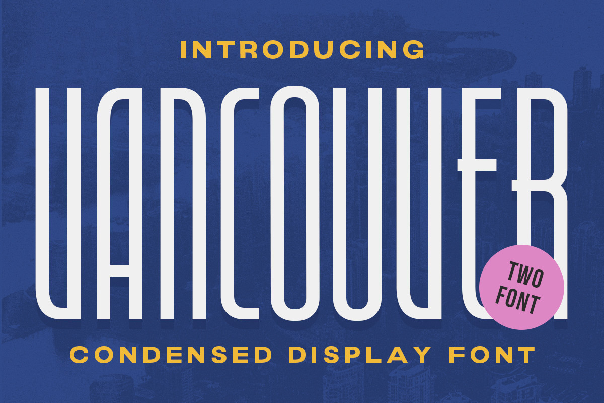 Vancouver Condensed Display preview - bold narrow display font