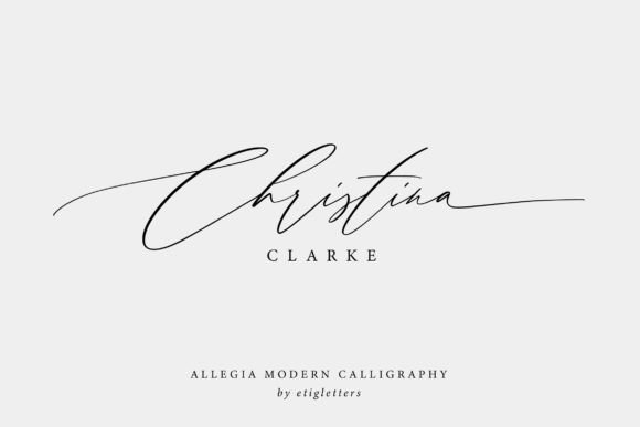 Allegia Font - Preview 3