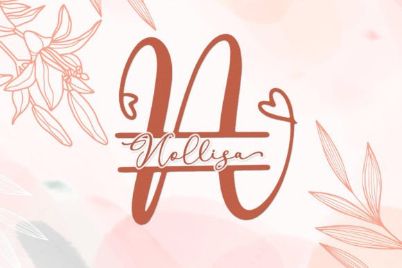 Allesia Monogram Font - Preview 1