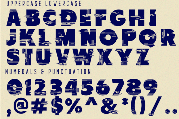 Beauty Glitch Font - Preview 6