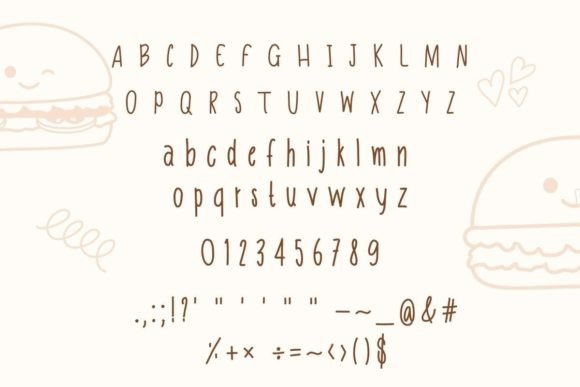 Cheeseburger Font - Preview 1
