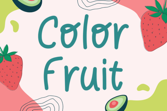 Color Fruit Font - Preview 4
