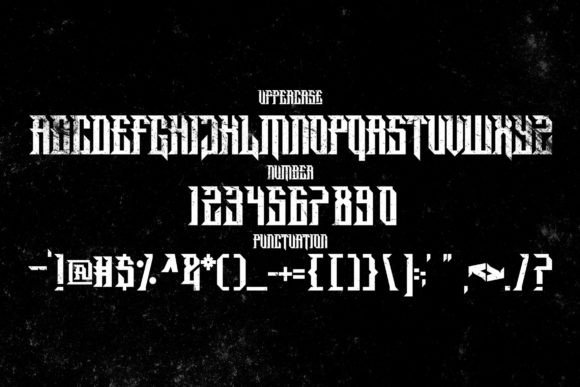 Cyber Gorgon Font PNG with transparent background - Preview 1