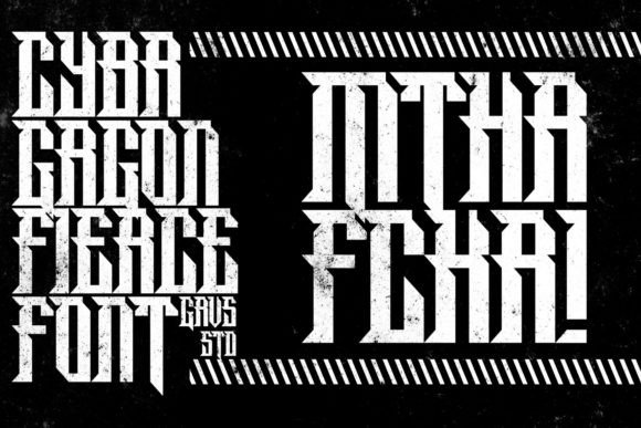 Cyber Gorgon Font PNG with transparent background - Preview 3