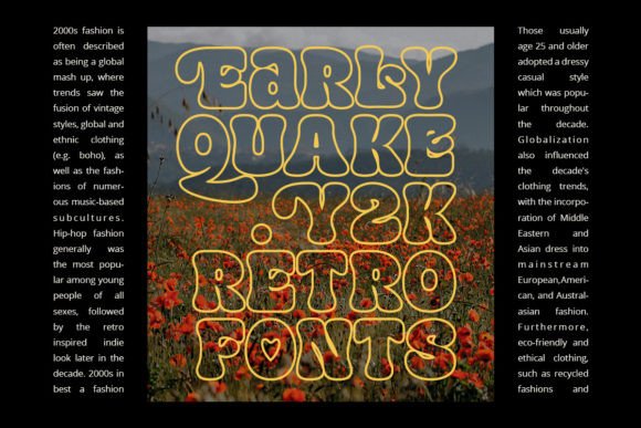 Early Quake Font - Preview 6