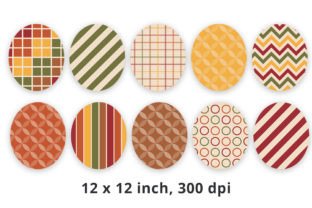 Fall Colored Printable Scrapbook Papers Graphic by Lemon Paper Lab ...