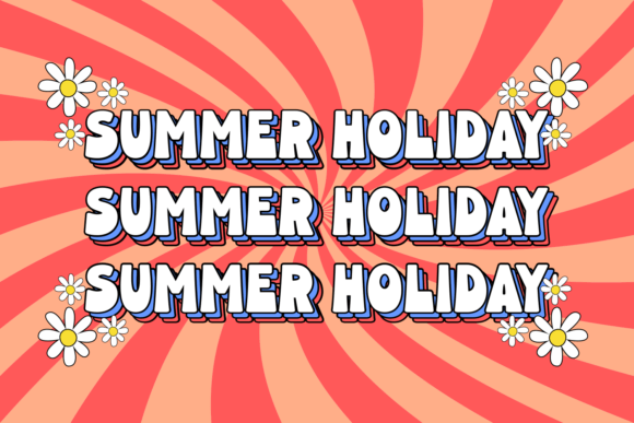Freaky Sunday Font PNG with transparent background - Preview 1