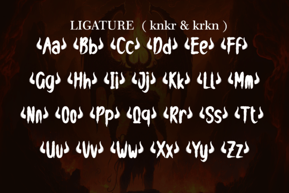 Helldevil Font PNG with transparent background - Preview 6