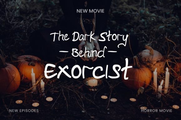 Hollow Spooky Font PNG with transparent background - Preview 2