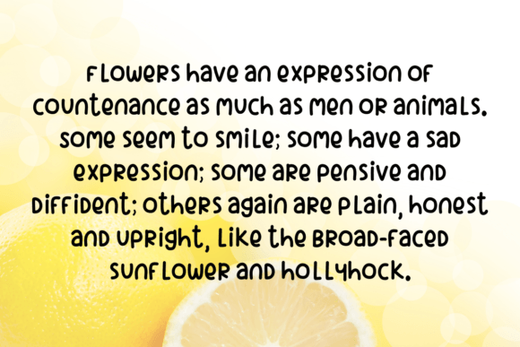 Honey Lemon Font PNG with transparent background - Preview 1