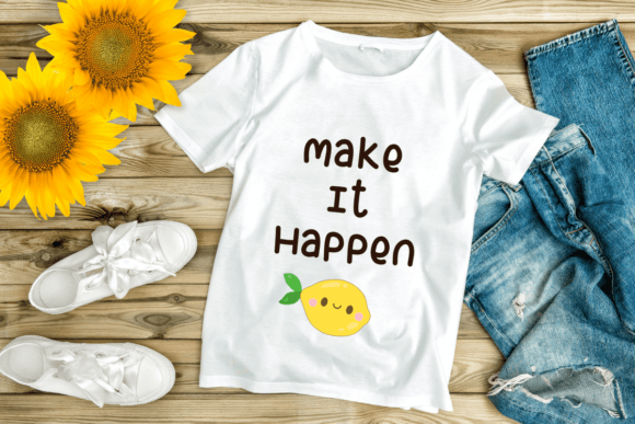 Honey Lemon Font PNG with transparent background - Preview 3