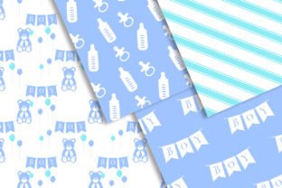 It's a Baby Boy Digital Paper Pack Graphic by Sweet Creativities ...