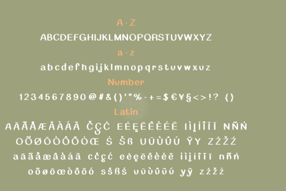 Lack Font PNG with transparent background - Preview 6