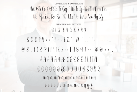 Leading Font PNG with transparent background - Preview 6