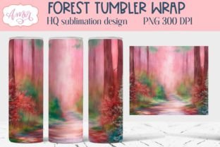 Magical Forest Tumbler PNG Design Graphic by Amorclipart · Creative Fabrica