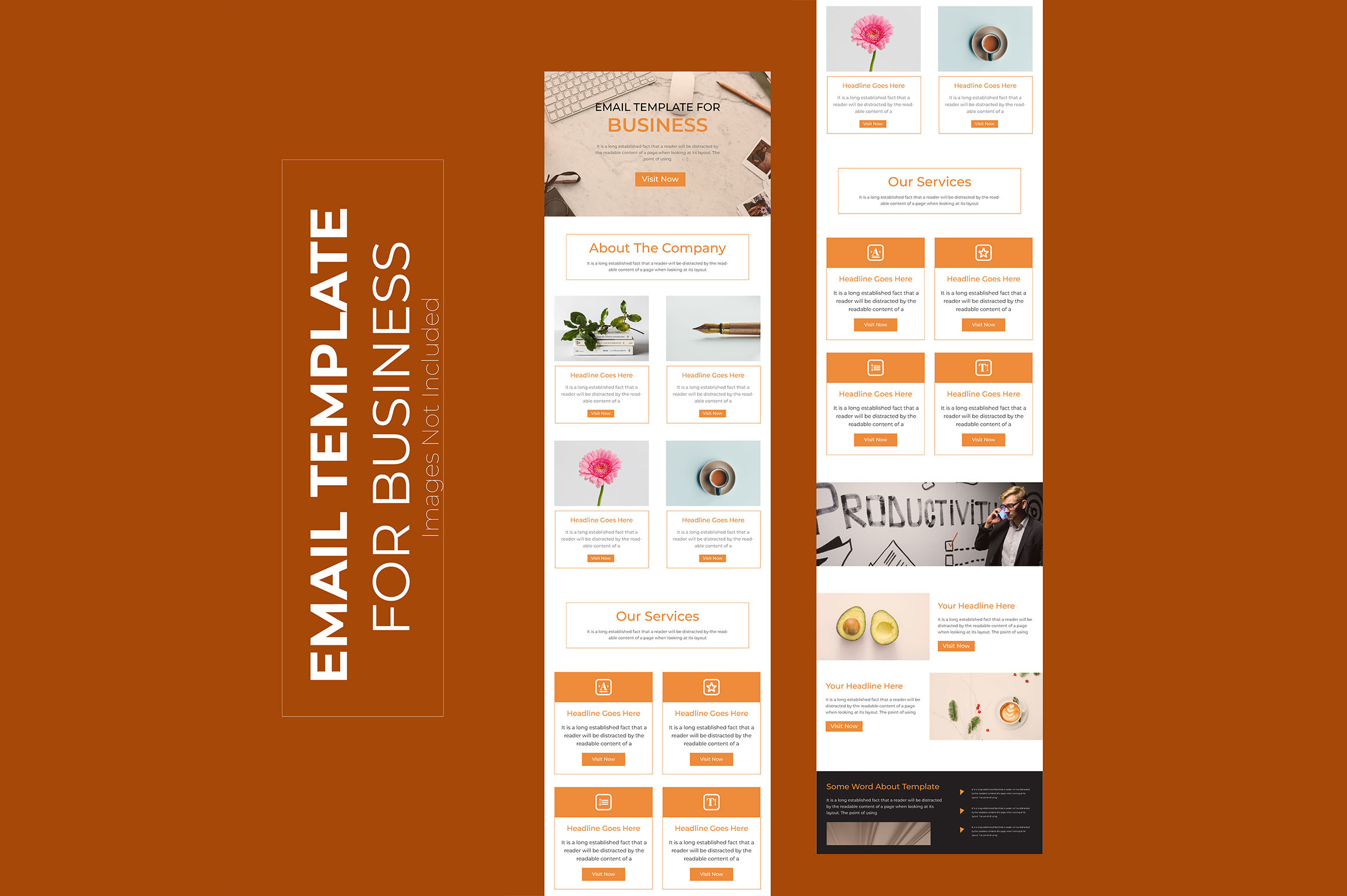 Mailchimp Email Templates Graphic by muhammadimu2322 · Creative Fabrica