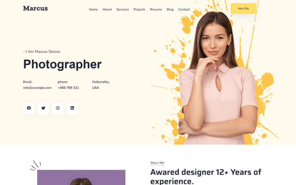 Marcus - Portfolio WordPress Theme