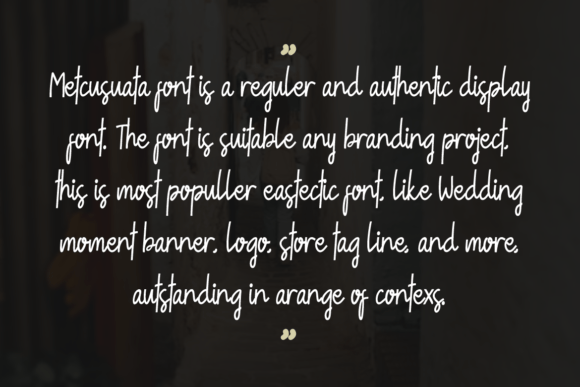 Metcusuata Font PNG with transparent background - Preview 3